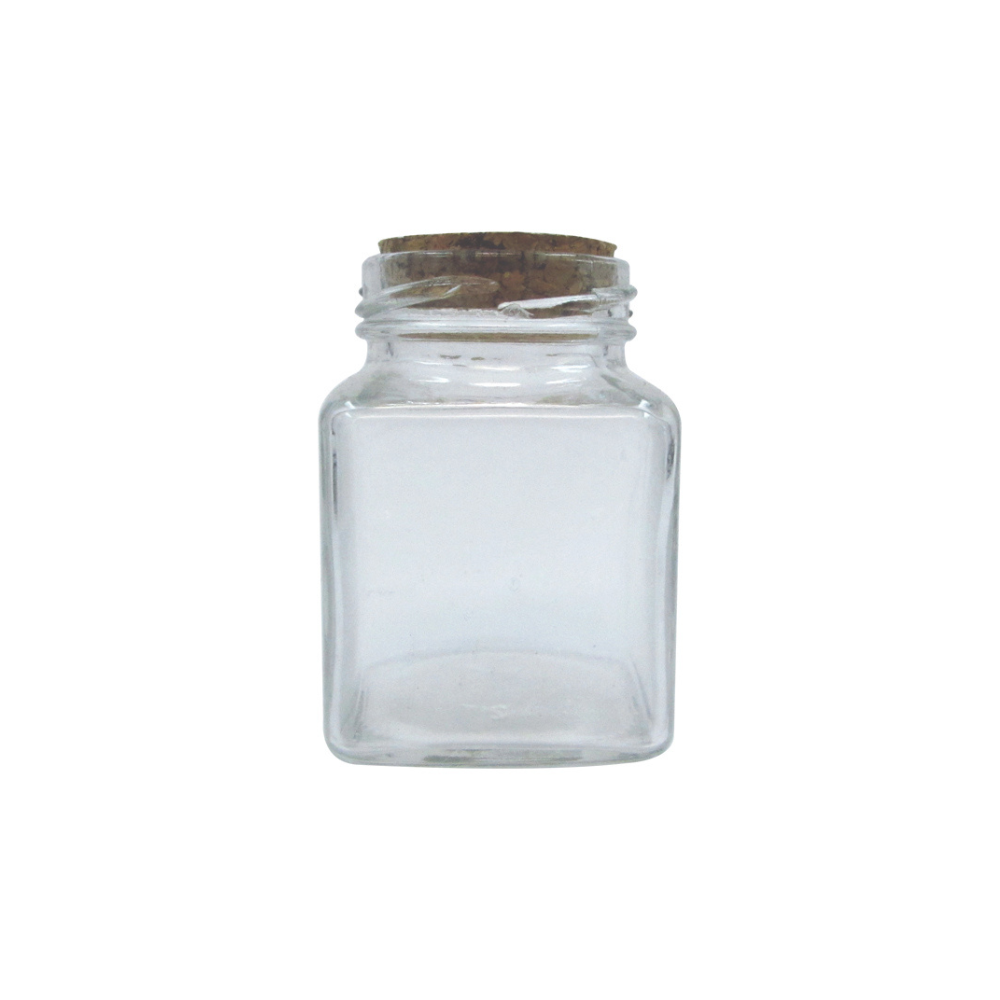 Γυάλινο βάζο 110ml με πώμα από φελλό (00103214)