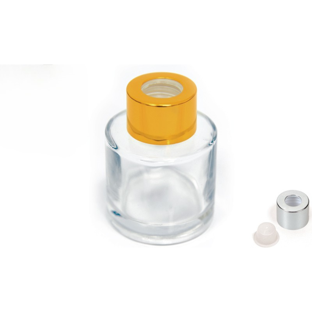 Μπουκαλάκι γυάλινο για αρωματικό χώρου κύλινδρος 50 ml μαύρο (0503246)