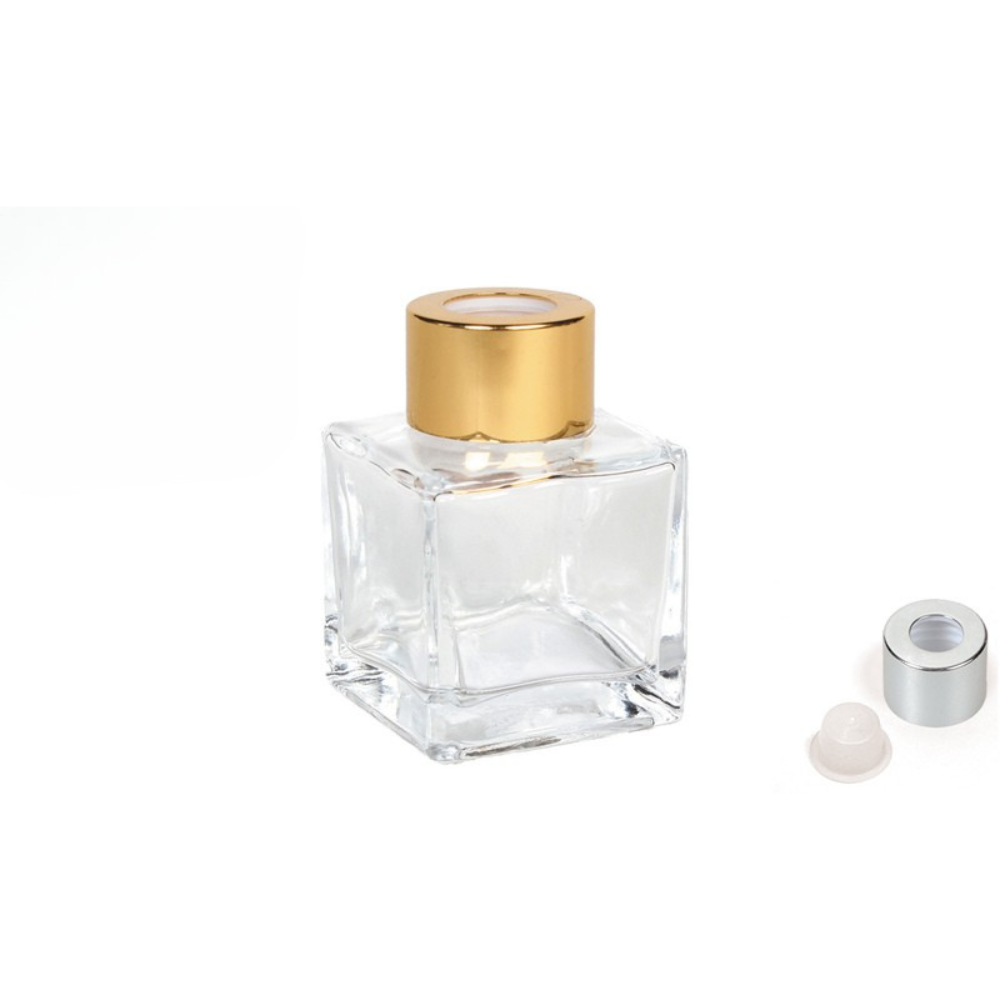 Μπουκαλάκι γυάλινο για αρωματικό χώρου τετράγωνο 50 ml μαύρο (0503247)