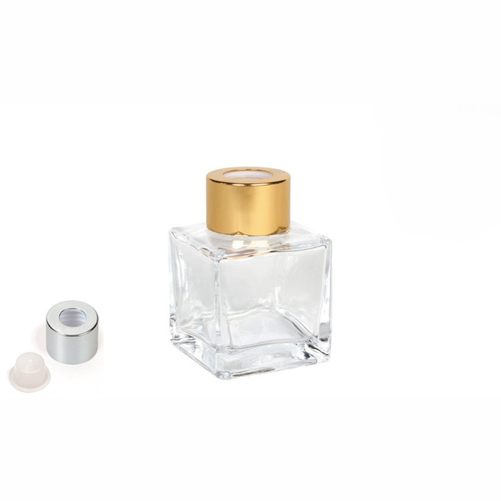 Μπουκαλάκι γυάλινο για αρωματικό χώρου τετράγωνο 100 ml μαύρο (0503269)