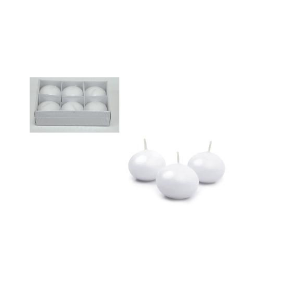 Ρεσώ Επιπλέοντα σε Λευκό Xρώμα 6τμχ