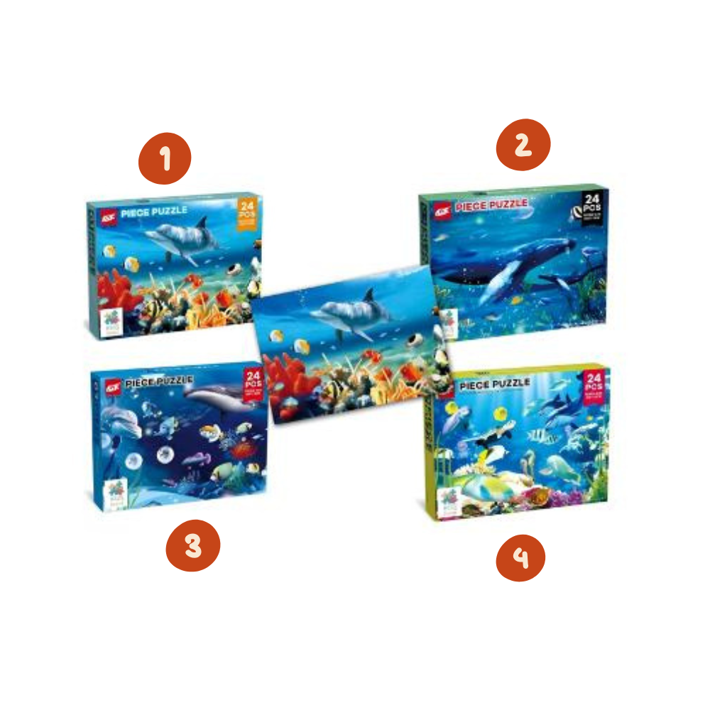 Παιδικό Puzzle Ζώα της Θάλασσας 24 τεμαχίων (0621011)