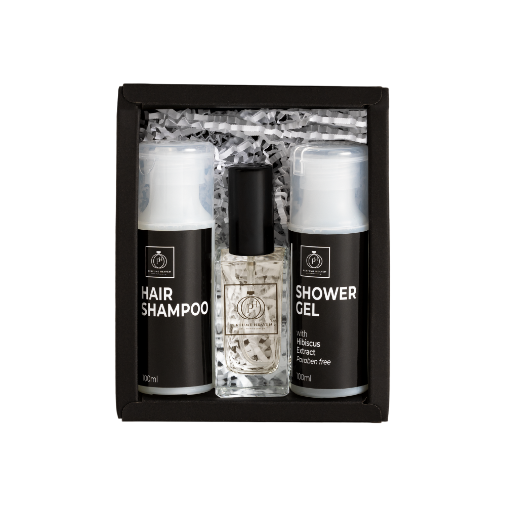 Gift Box ανδρικό (άρωμα τύπου, αφρόλουτρο, σαμπουάν μαλλιών) 101-200