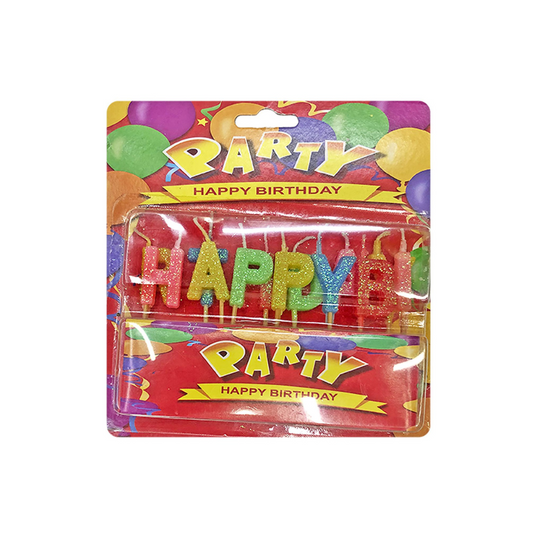 Homie Κεριά Happy Birthday Χρυσόσκονη