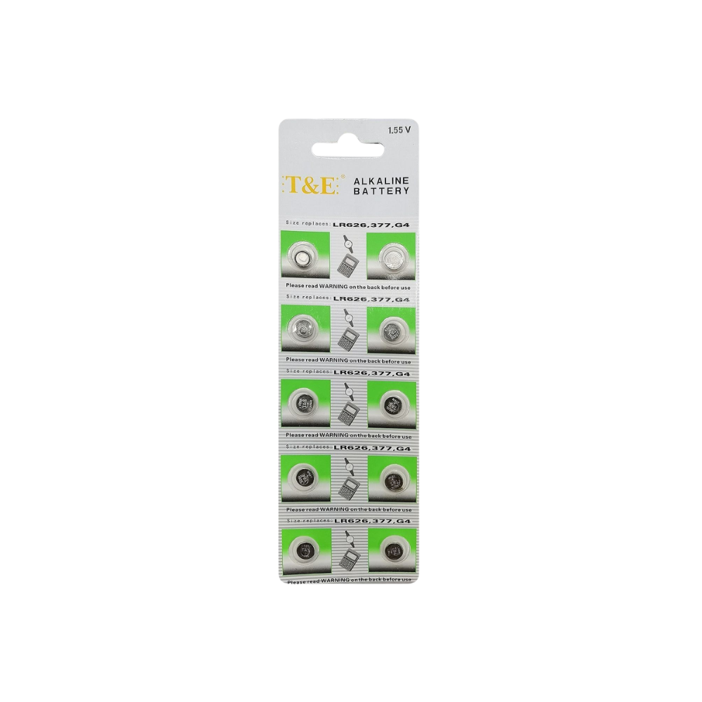 Μπαταρίες Κουμπί LR626 / AG4 / 377 1.55V – 10 Τεμάχια (4-14)