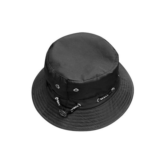 Καπέλο Κώνος Ανδρικό με Κορδόνι Μαύρο (42-286)