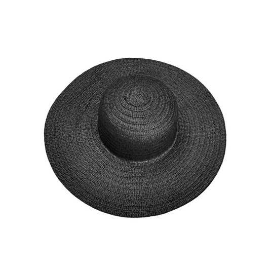 Καπέλο Ψαθόχαρτο Μαύρο ø43cm (42-3139)