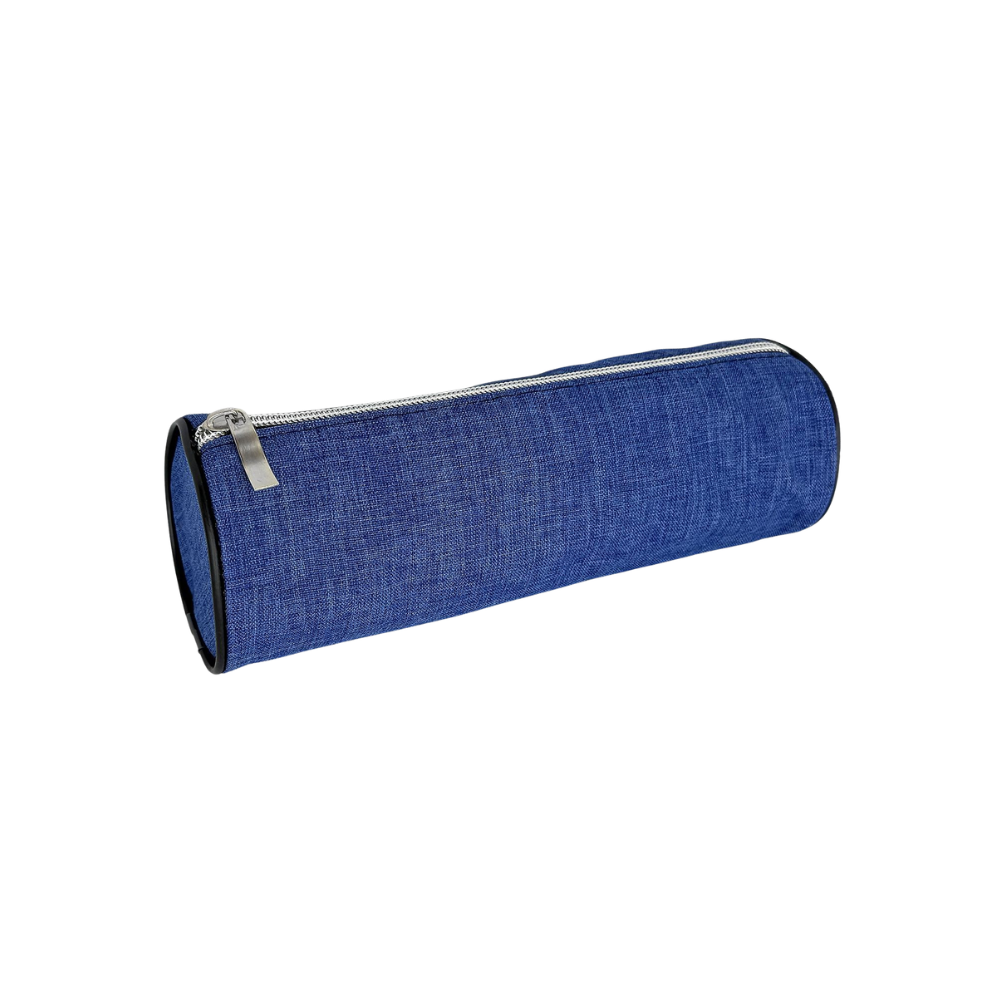 Κασετίνα Βαρελάκι Πετρόλ 22x8cm (50-3587)