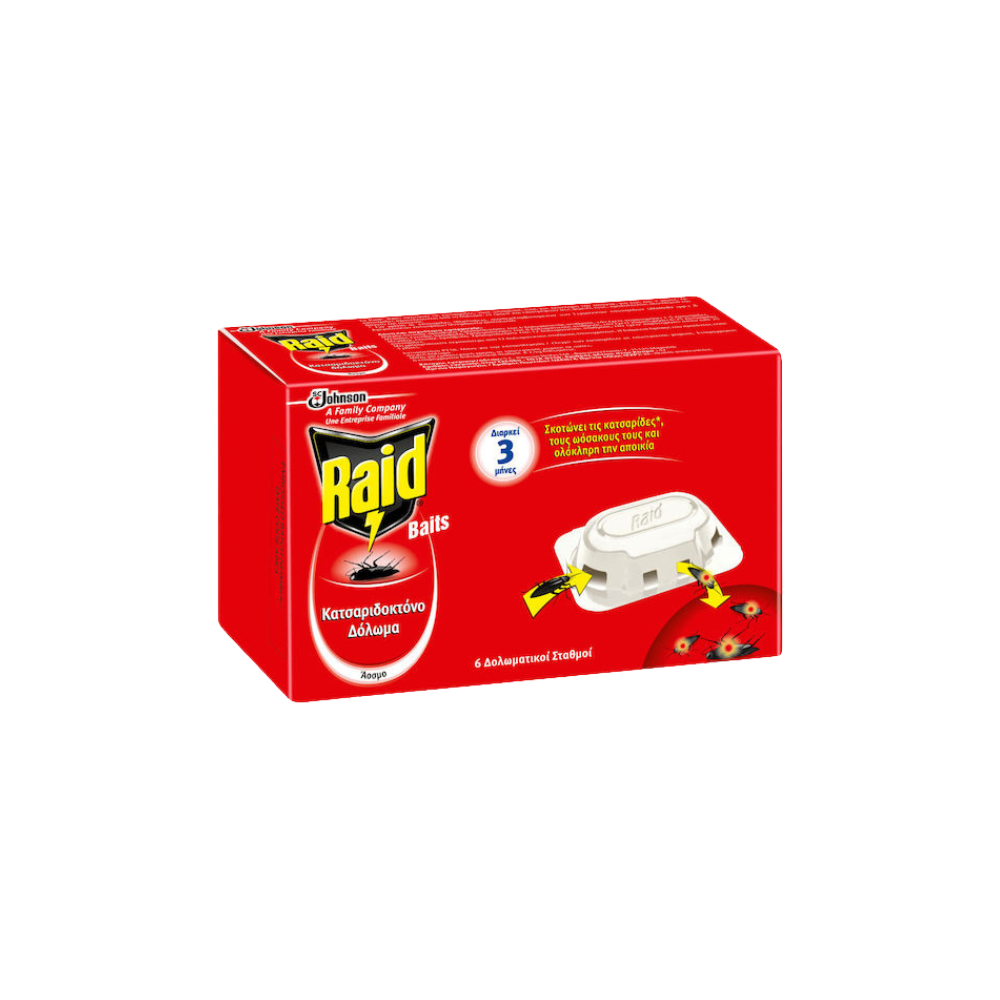 Raid Παγίδα για Κατσαρίδες 6τμχ