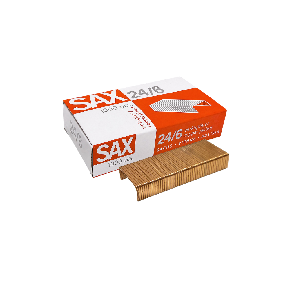 Σύρματα Συρραπτικού SAX Νο 24/6 – 1000 Τεμάχια (51-7)