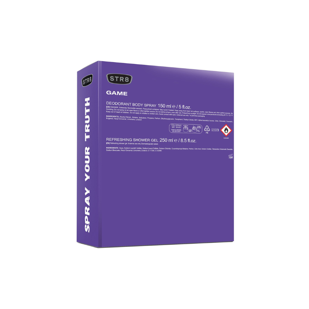 STR8 Game Σετ Δώρου Αποσμητικό Σπρέι 150ml & Shower Gel 250ml