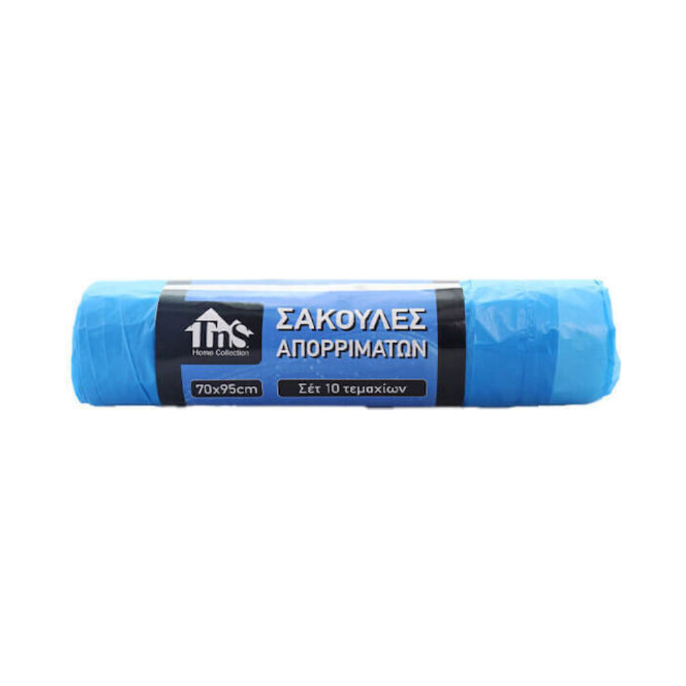 TnS Σακούλες Απορριμάτων 70x95cm 10τμχ Μπλε
