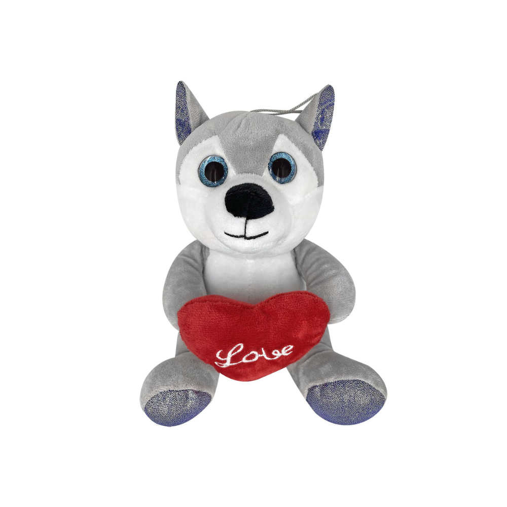 ToyMarkt Χάσκυ Λούτρινο Καρδιά Love 20cm (79-451)