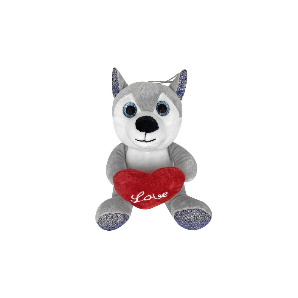 ToyMarkt Χάσκυ Λούτρινο Καρδιά Love 20cm (79-451)