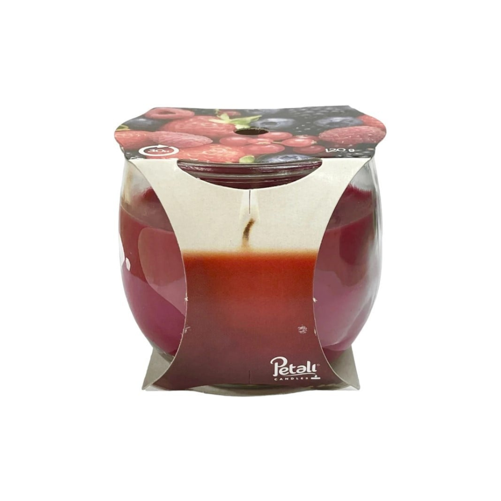 Petali Κερί σε Βάζο με Άρωμα Φρούτα του Δάσους 30h 120gr