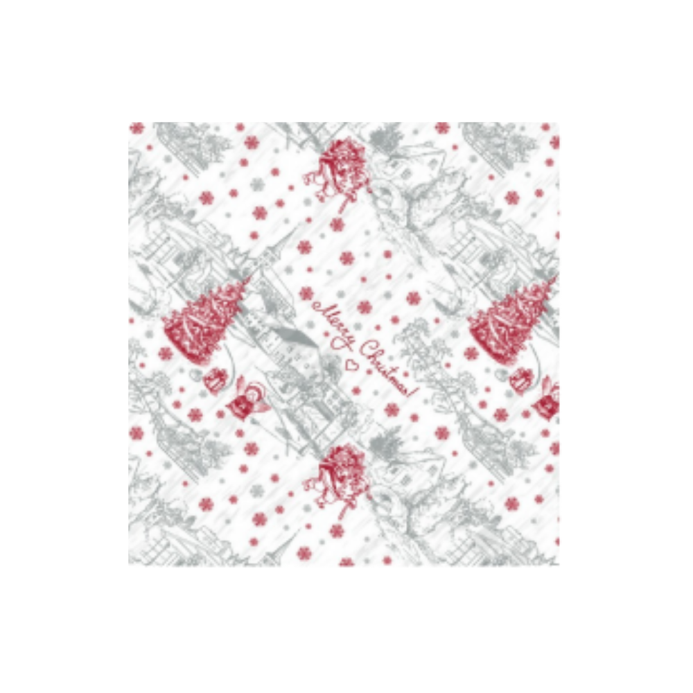 Χαρτί περιτυλίγματος σε φύλλα 70Χ100 εκ Merry Christmas (3 τεμάχια)