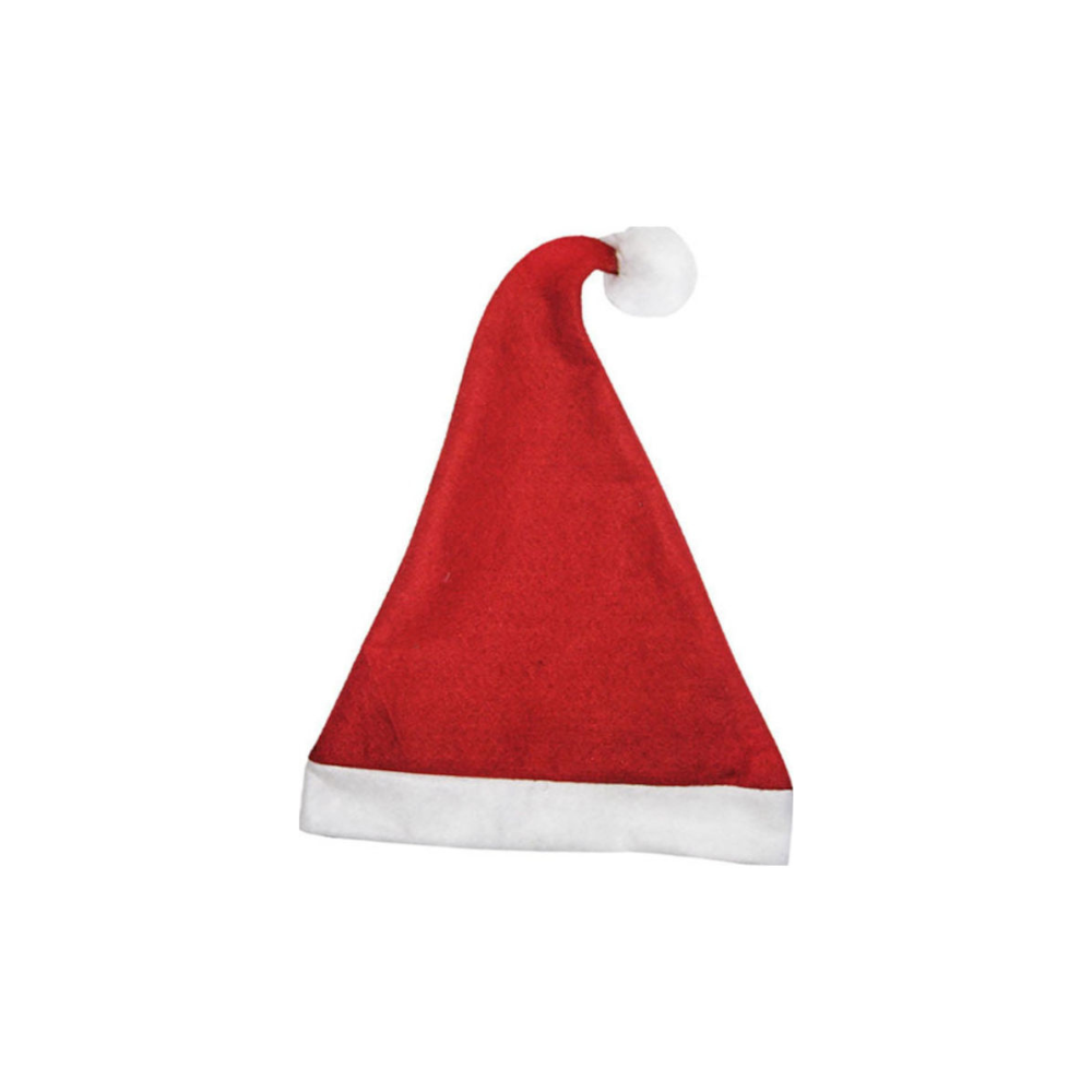 Χριστουγεννιάτικος Σκούφος Άγιου Βασίλη Κόκκινος 27x36εκ.