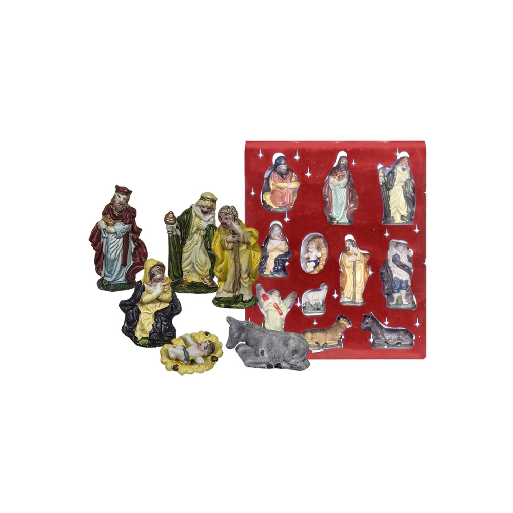 XMASfest Χριστουγεννιάτικη Φιγούρα Φάτνης Ύψους 8εκ. 10τμχ