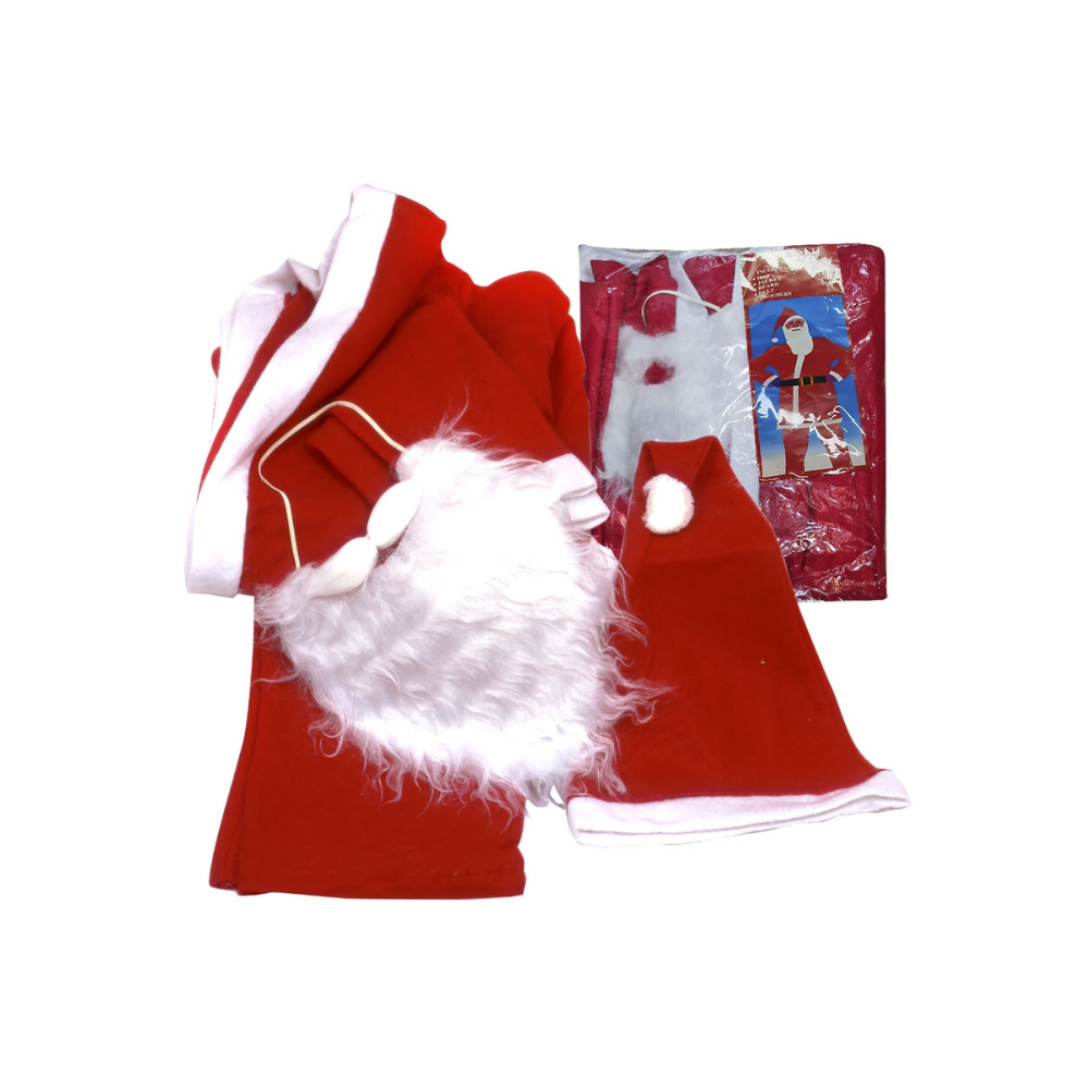 Χριστουγεννιάτικη Στολή Άγιος Βασίλης Κόκκινη Ενηλίκων