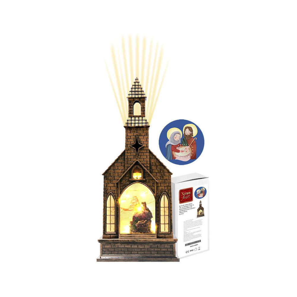 XMASfest Χριστουγεννιάτικο Φαναράκι Μπαταρίας 31x13εκ.