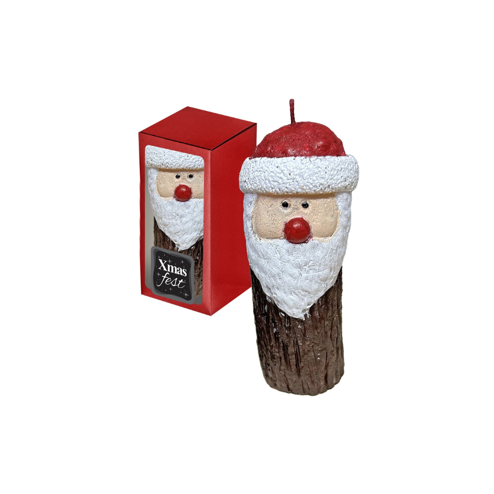 XMASfest Χριστουγεννιάτικο Κερί Άγιος Βασίλης 15x7εκ.