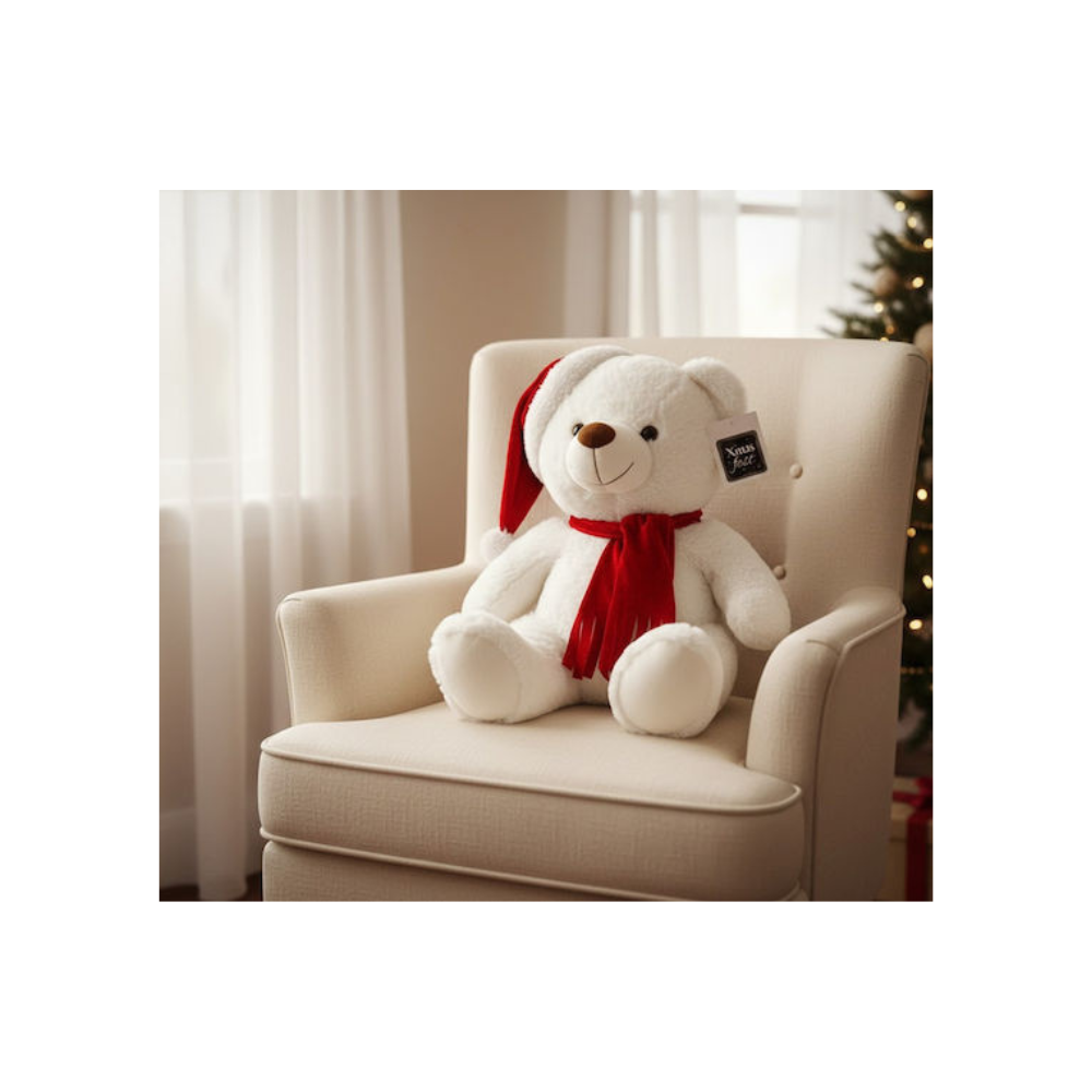 XMASfest Λούτρινο Αρκουδάκι Χριστουγεννιάτικο 30 εκ.