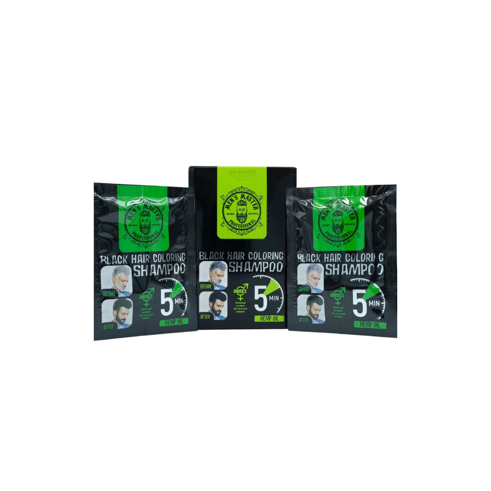 MEN’S MASTER Hair Coloring Shampoo Μαύρο 25ml