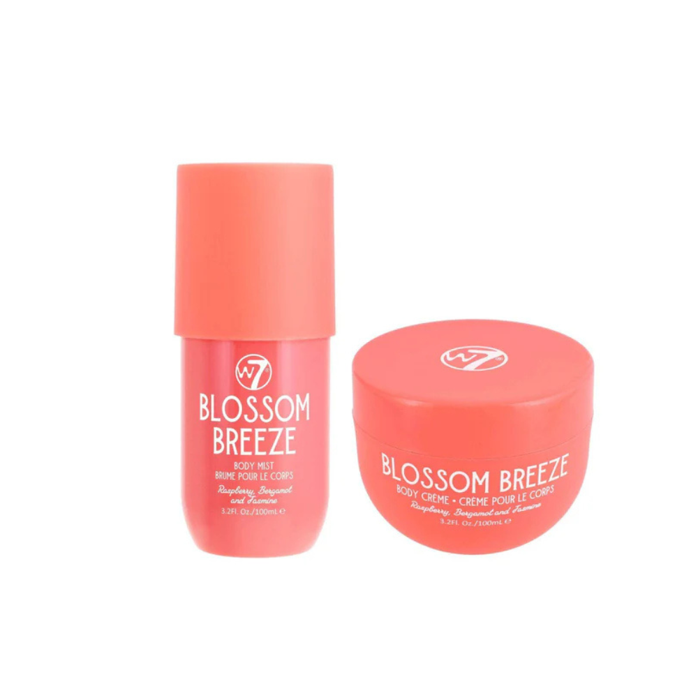 W7 Body Mist & Body Cream Travel Set - Blossom Breeze