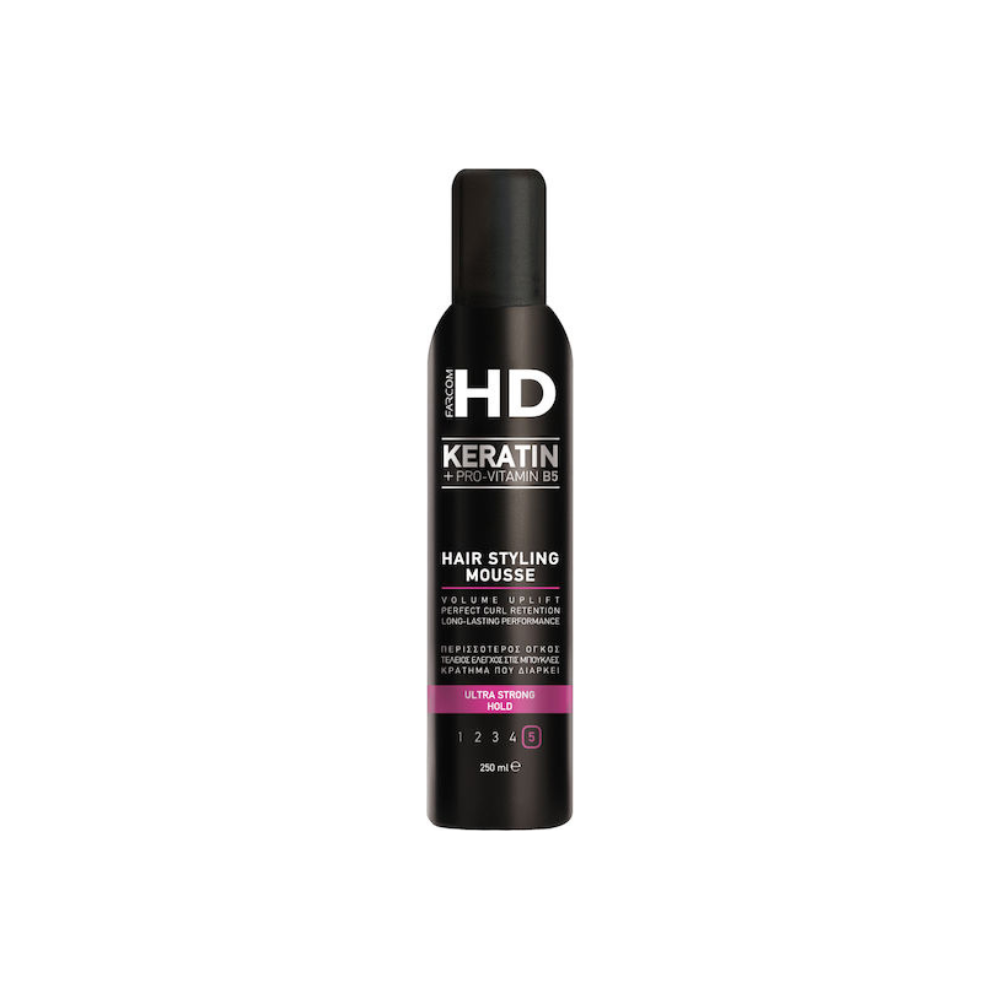 Farcom HD Keratin Hair Styling Mousse Ultra Strong Hold 250ml