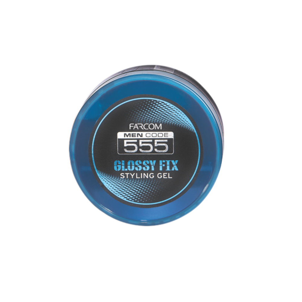 Farcom Men Code 555 Glossy Fix Styling Gel Μαλλιών για Άνδρες 250ml