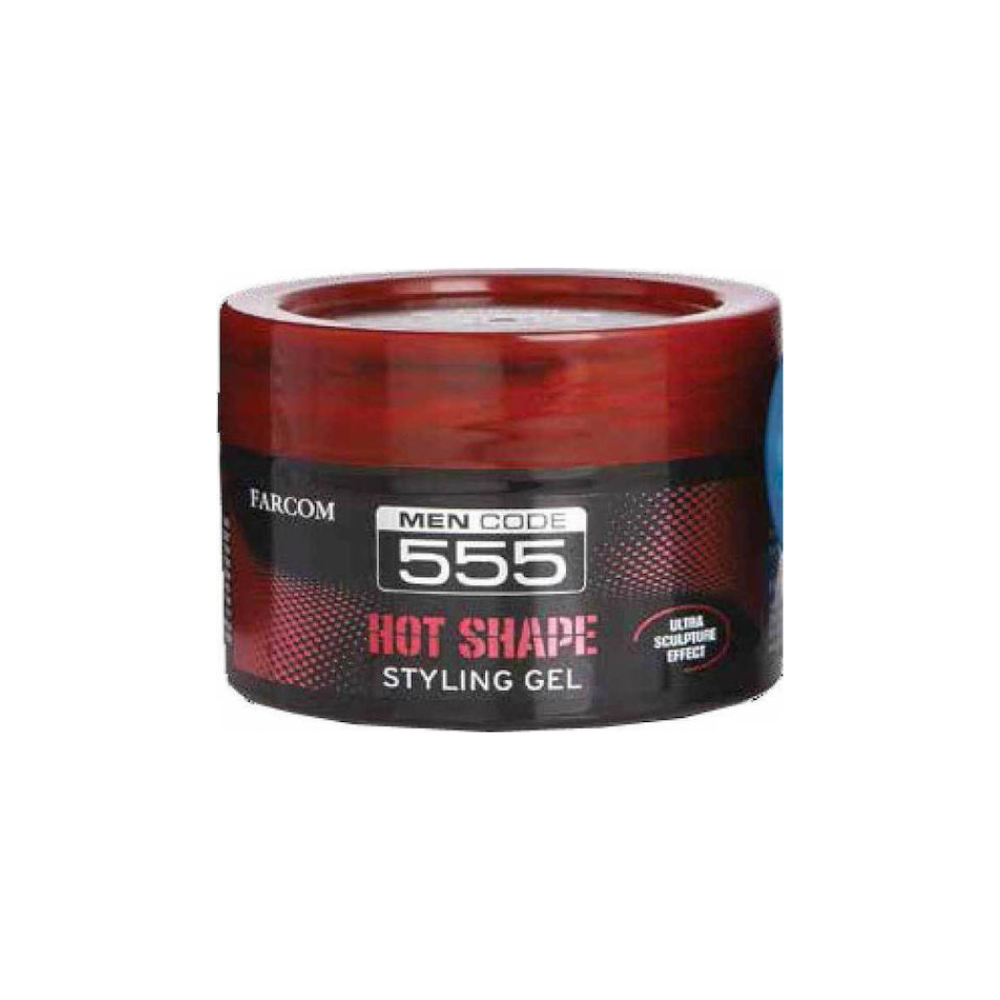 Farcom Men Code 555 Hot Shape Styling Gel Μαλλιών 250ml