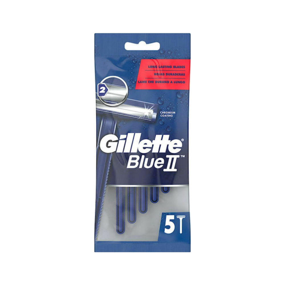 Gillette Blue II Ξυραφάκια μιας Χρήσης με 2 Λεπίδες 5τμχ