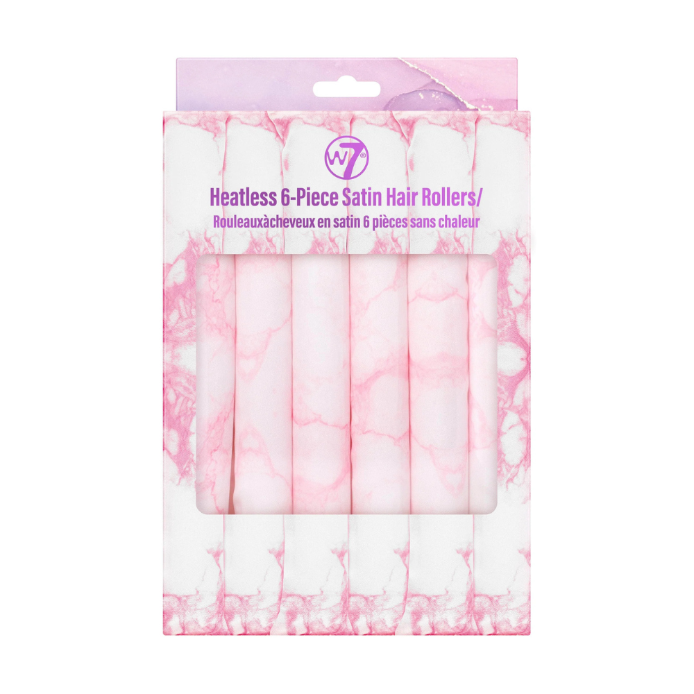 W7 Heatless 6pcs Satin Hair Rollers