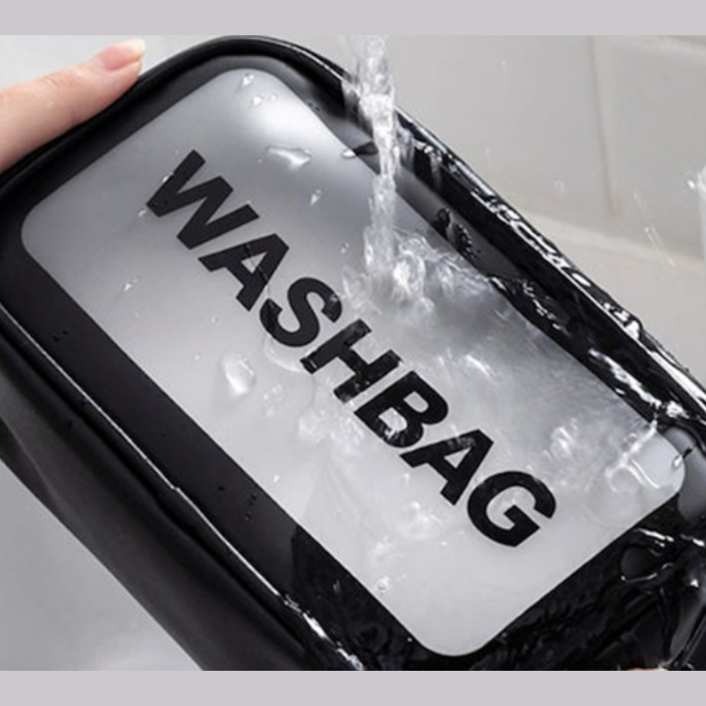Διάφανο νεσεσέρ Washbag 25Χ15εκ λευκό