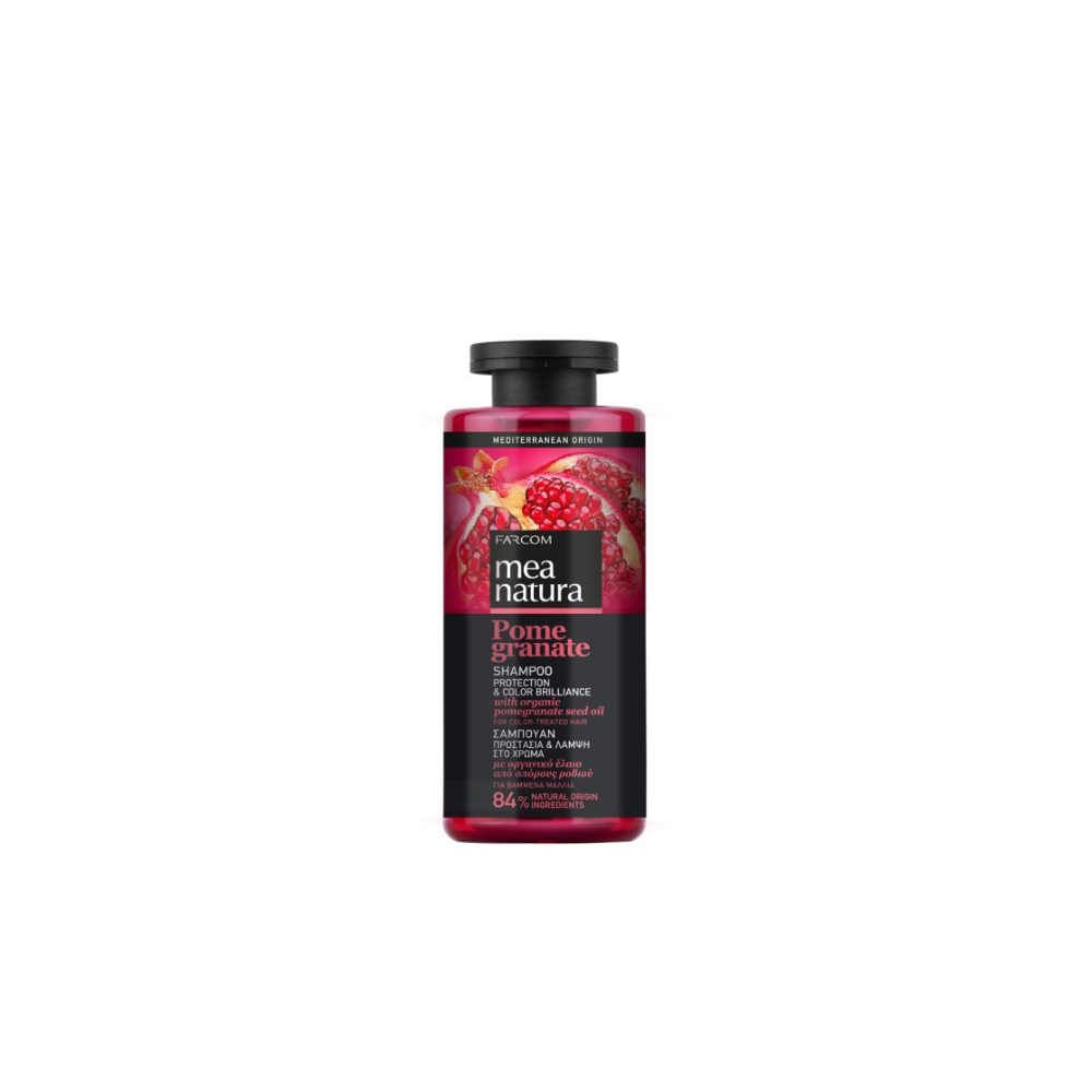 Mea Natura Pomegranate Σαμπουάν Διατήρησης Χρώματος για Βαμμένα Μαλλιά 300ml