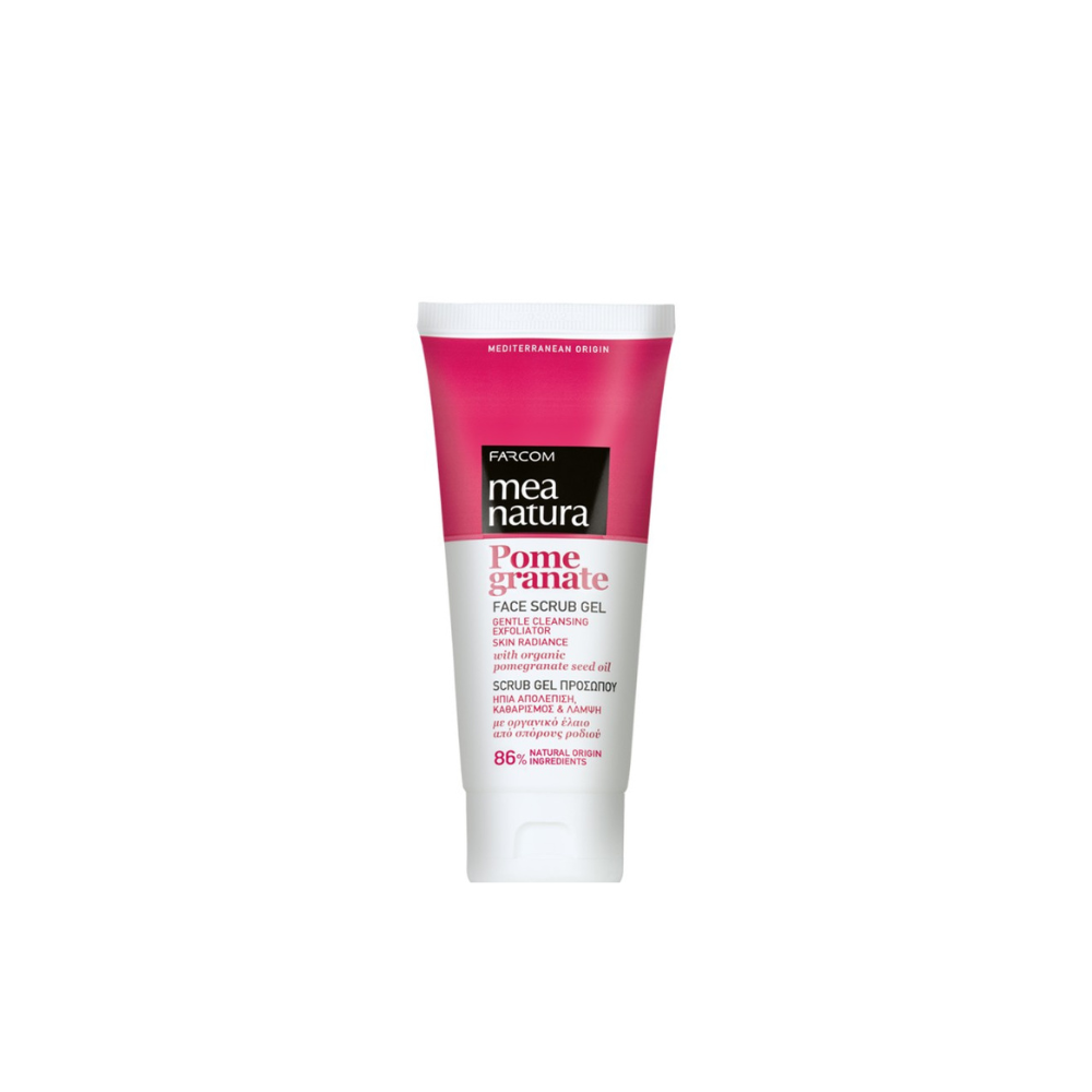 Mea Natura Scrub Προσώπου σε Gel Pomegranate 100ml