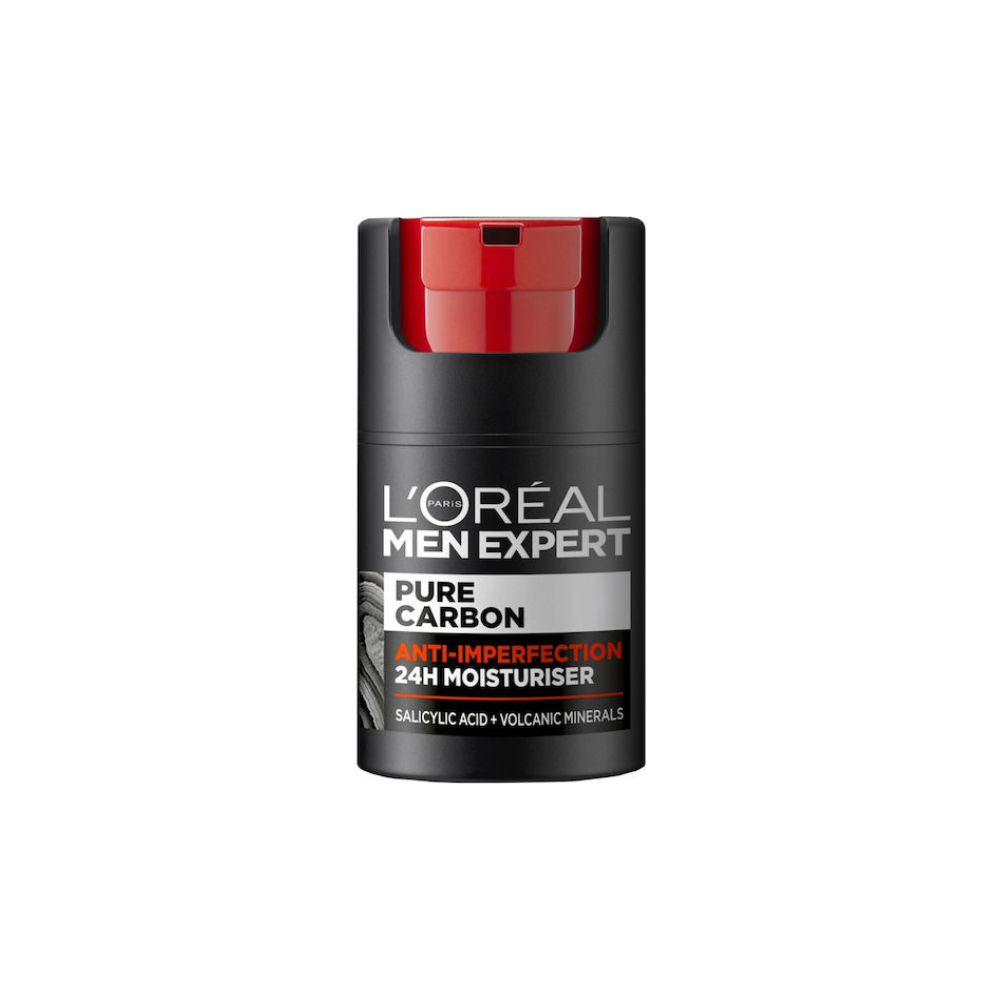 L'Oreal Men Expert Pure Carbon Anti-Spot 24ωρη Ανδρική Κρέμα Προσώπου για Ενυδάτωση & Ατέλειες 50ml