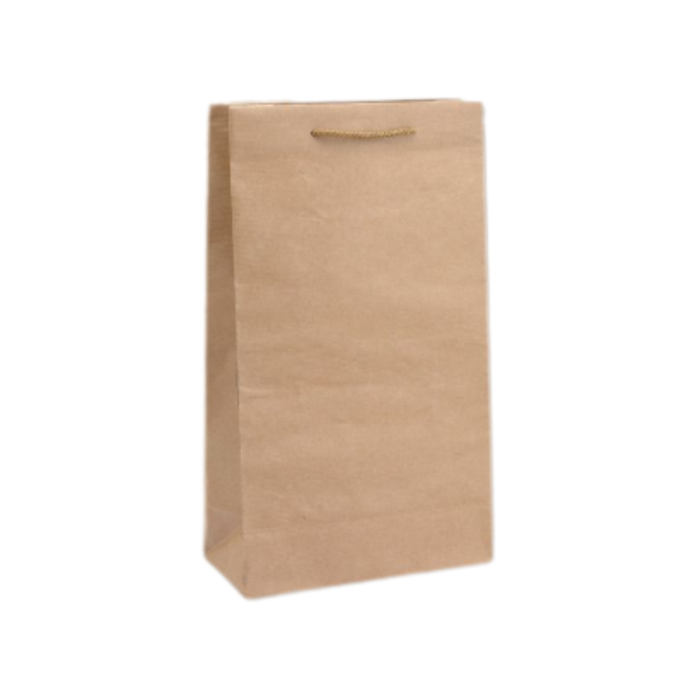 Τσάντα δώρου χάρτινη κραφτ φυσικό 33x21x8 εκ