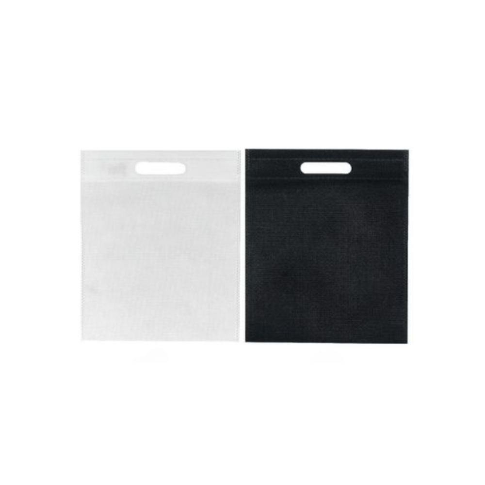 Τσάντα Non-Woven με Χούφτα 30x40cm σε μαύρο χρώμα