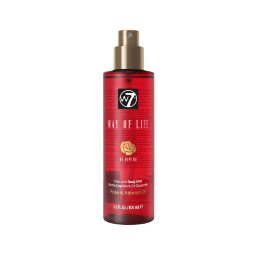 W7 Hair & Body Mist Rose & Almond Oil 100 ml