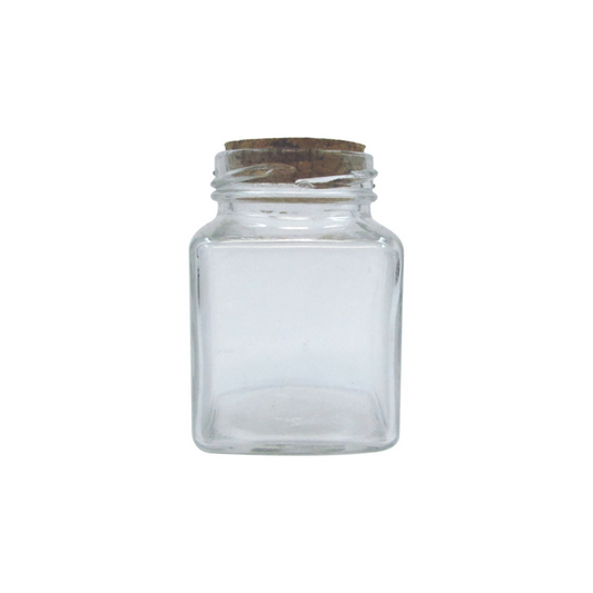 Γυάλινο βάζο 110ml με πώμα από φελλό (00103214)