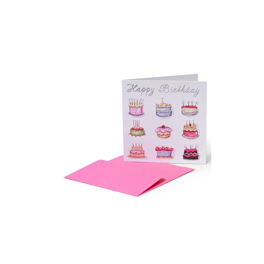 Legami Ευχετήρια Κάρτα Γενεθλίων Happy Birthday Cakes 7,5x7,5 εκ.
