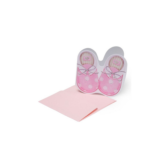 Legami Ευχετήρια Κάρτα Baby Shoes Girl 7,5x7,5 εκ.