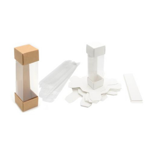 Κουτί μακρόστενο χάρτινο ζελατίνα 4cm x 16cm x 4cm 12τμχ (0402300)