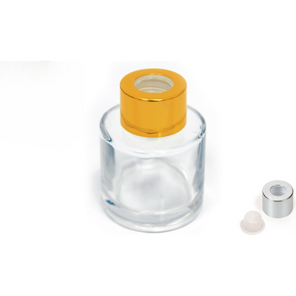 Μπουκαλάκι γυάλινο για αρωματικό χώρου κύλινδρος 50 ml μαύρο (0503246)