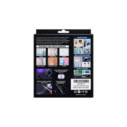 Ταινία Διπλής Όψης Ivy Grip Tape 1.8cm x 5m Διάφανη Επαναχρησιμοποιούμενη & Πλενόμενη (0519013)