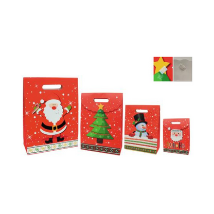 Χριστουγεννιάτικη Τσάντα Πλαστικοποιημένη (4 διαστάσεις)