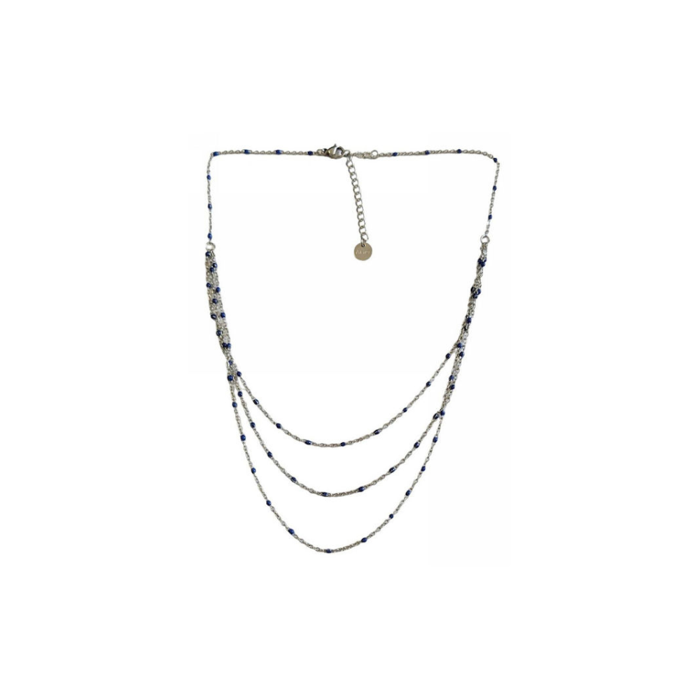 Kostibas Fashion Κολιέ Ματάκι από Ατσάλι (1013-710AB)