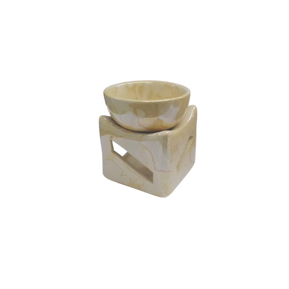 Καυστήρας αιθέριων ελαίων 8cm σε χρώμα μπεζ (10701299)