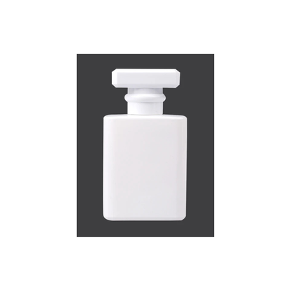 Γυάλινο μπουκάλι 50 ml σε λευκό χρώμα με σπρέι και καπάκι